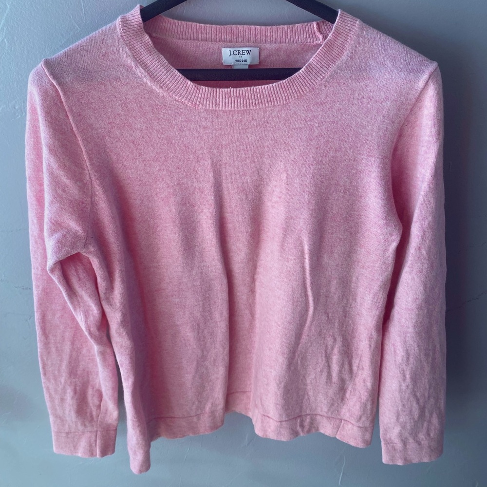 J. Crew Pink Crew Neck Sweater
